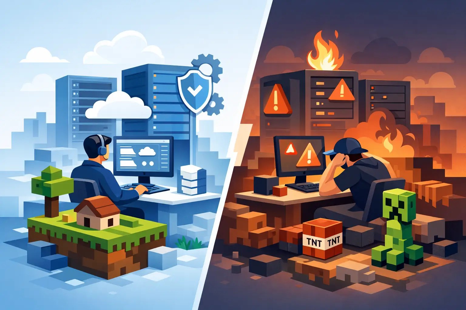 Managed vs Unmanaged Hosting for Minecraft
