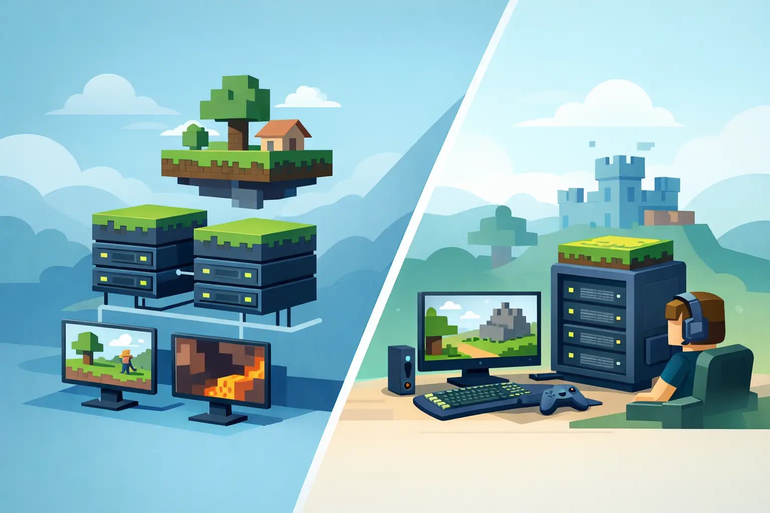 Shared vs Dedicated Minecraft Hosting